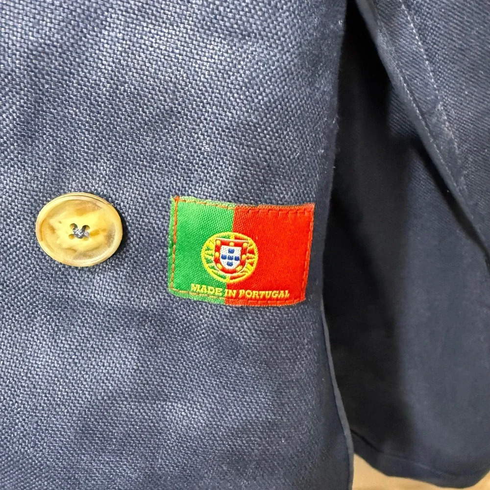 J McLaughlin Ressie Jacket Navy Double Breasted Blazer NWT Sz 8 Old Money Preppy - Picture 10 of 16